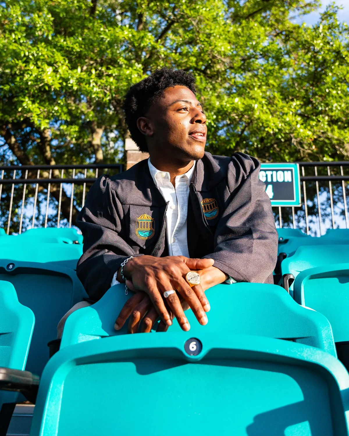 Siah Pitts at Coastal Carolina University stadium